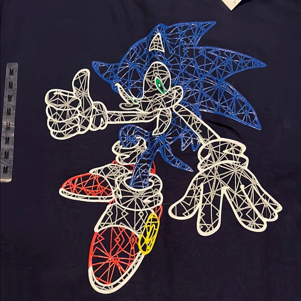 Sonic the Hedgehog T-Shirt with Blue and Red Design